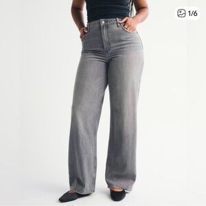 Abercrombie loose high rise jeans
